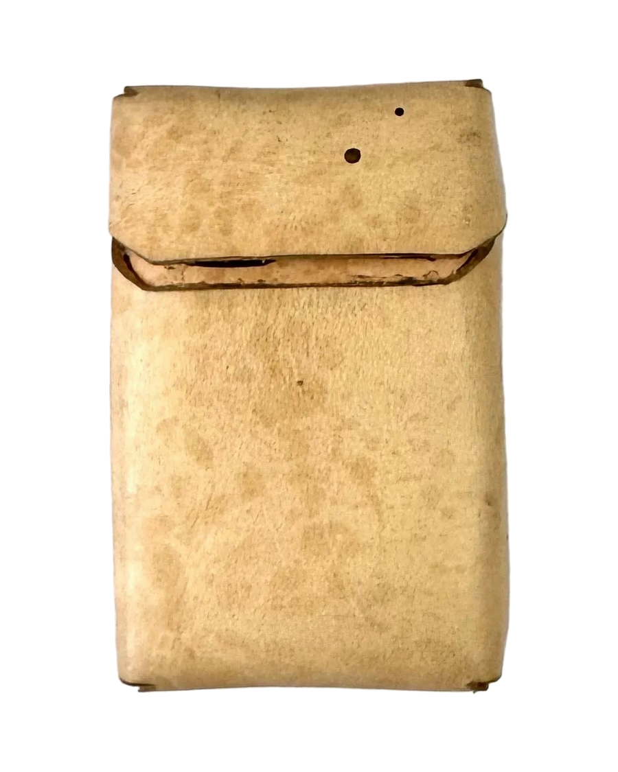 RAW LEATHER CIGARETTE CASE