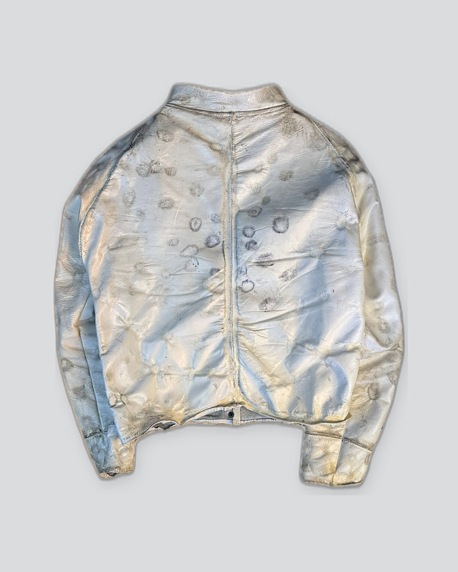 HAND-BURNED LEATHER JACKET — 1 OF 1